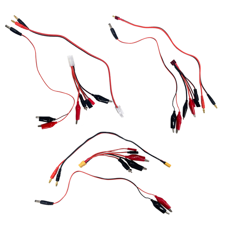 Crocodile Clip Set - Rc Balance Oplader Deans T Plug