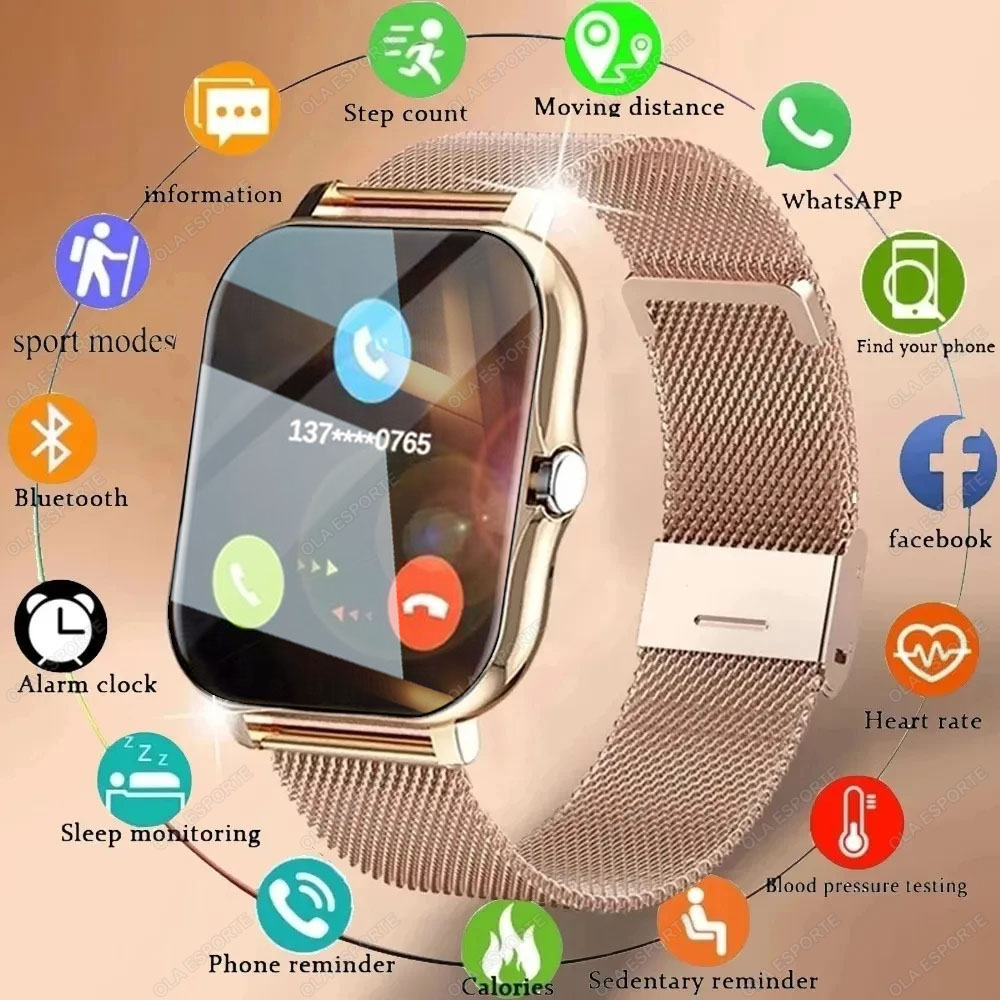 Diy Electronics Watch - Smartwatch 2026 2.01'' HD-scherm, antwoord oproepen,