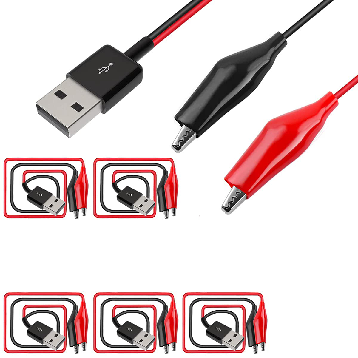 Krokodillenklem naar USB, krok - Crocodile Clip Set recensie en prijs