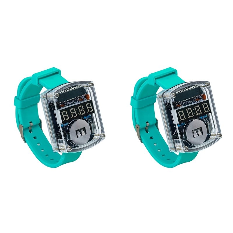 2X DIY Horloge LED Horloge Ele - Diy Electronics Watch recensie en prijs