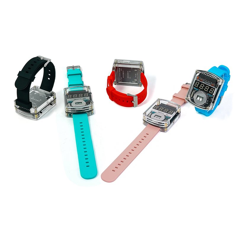 2X DIY Horloge LED Horloge Ele - Diy Electronics Watch recensie en prijs