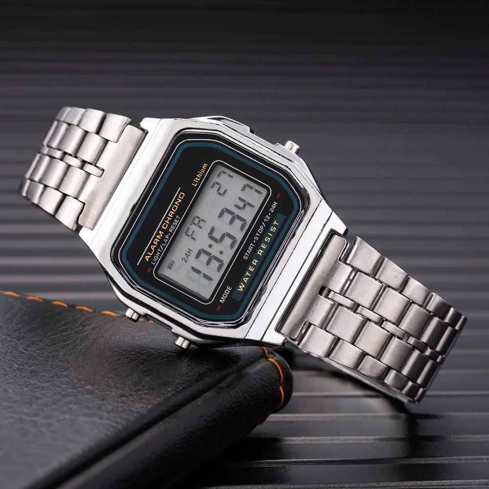 Mode digitale herenhorloges Lu - Diy Electronics Watch recensie en prijs