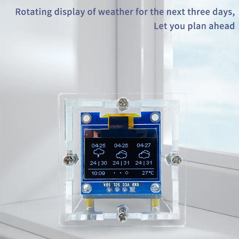 ESP8266 MINI-weerklok WIFI dig - Diy Soldering Station No Electronics recensie en prijs